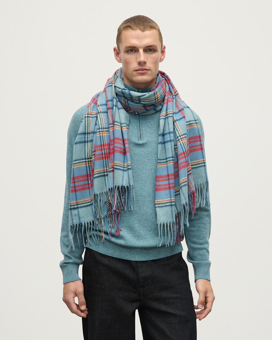 Anderson Tartan Cashmere Stole - 2