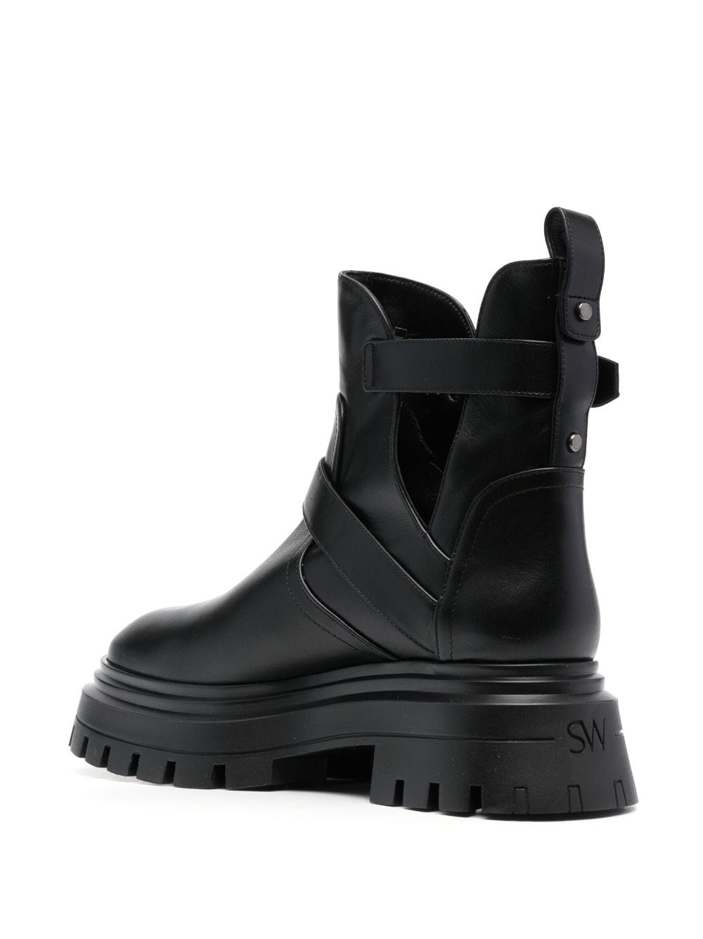 buckle-fastening leather ankle boots - 3