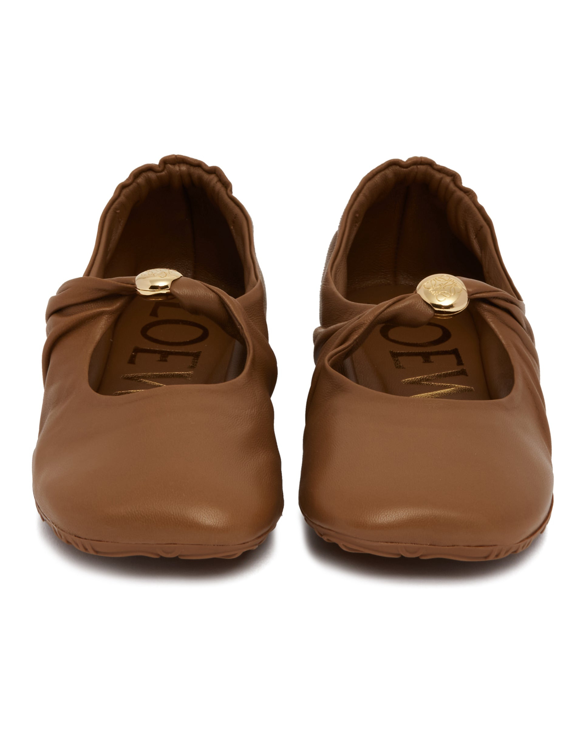 Brown Pebble Soft Ballet Flats - 4