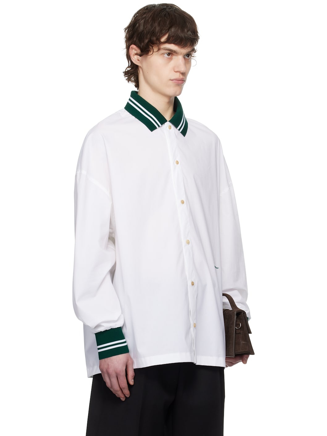 White La Croisière 'The Baseball long-sleeve' Shirt - 2