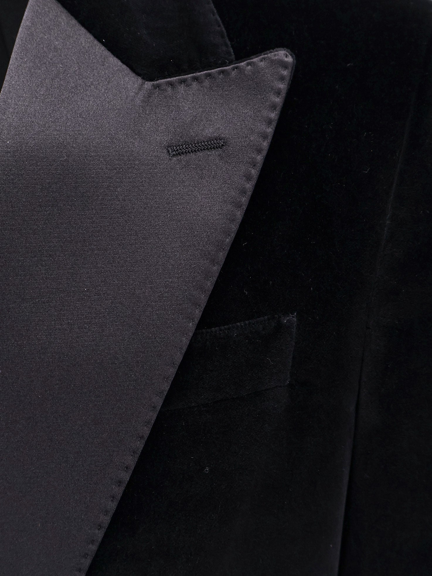 DOLCE e GABBANA - Dolce E Gabbana Velvet Blazer With Satin Lapel - 5