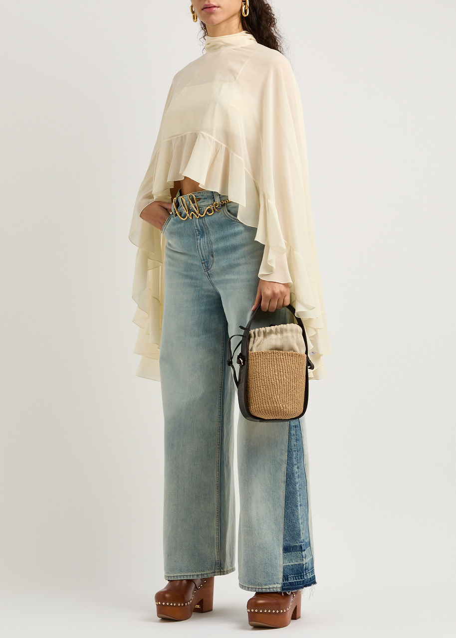 Chloe Jeannette 115 Leather Platform Clogs - 6