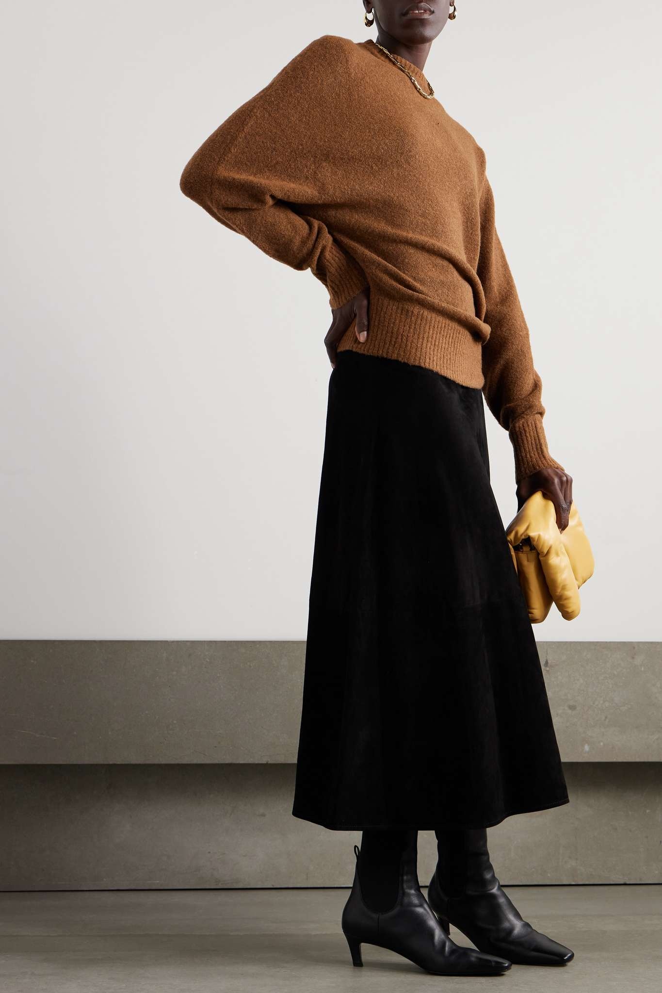 スカート The Row Medela Midi Skirt In Silk The Row Medela Skirt in Silk | REVERSIBLE