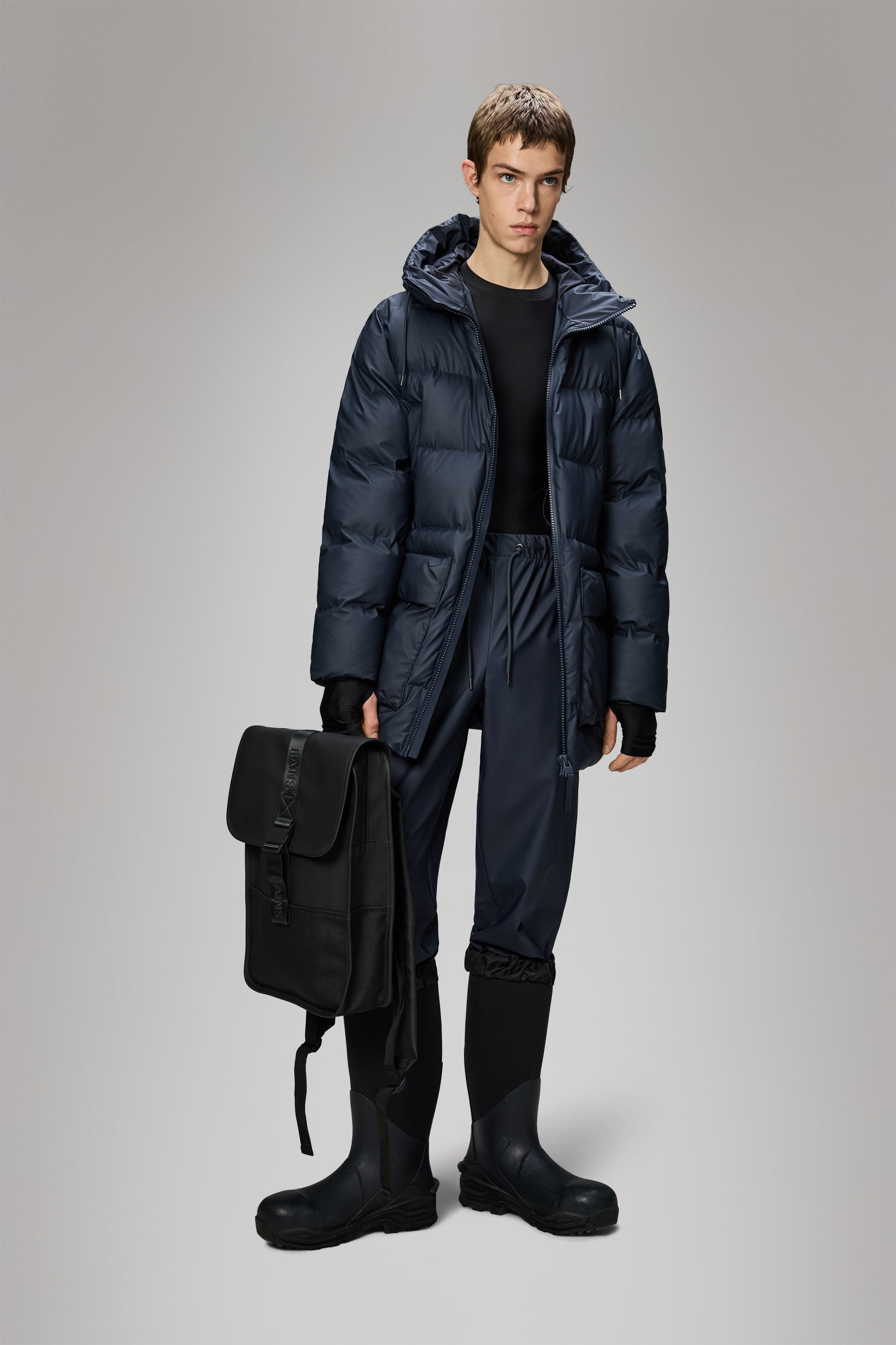 Alta Long Puffer Cargo Jacket - 4