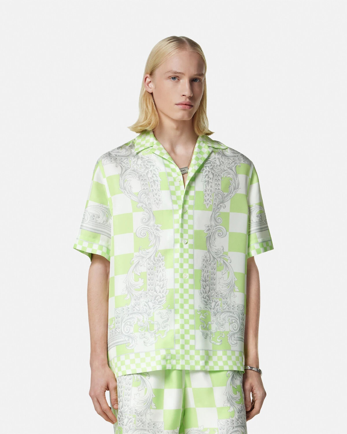 Medusa Contrasto Silk Shirt - 4