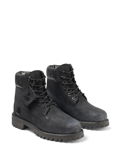 JIMMY CHOO x Timberland logo boots outlook