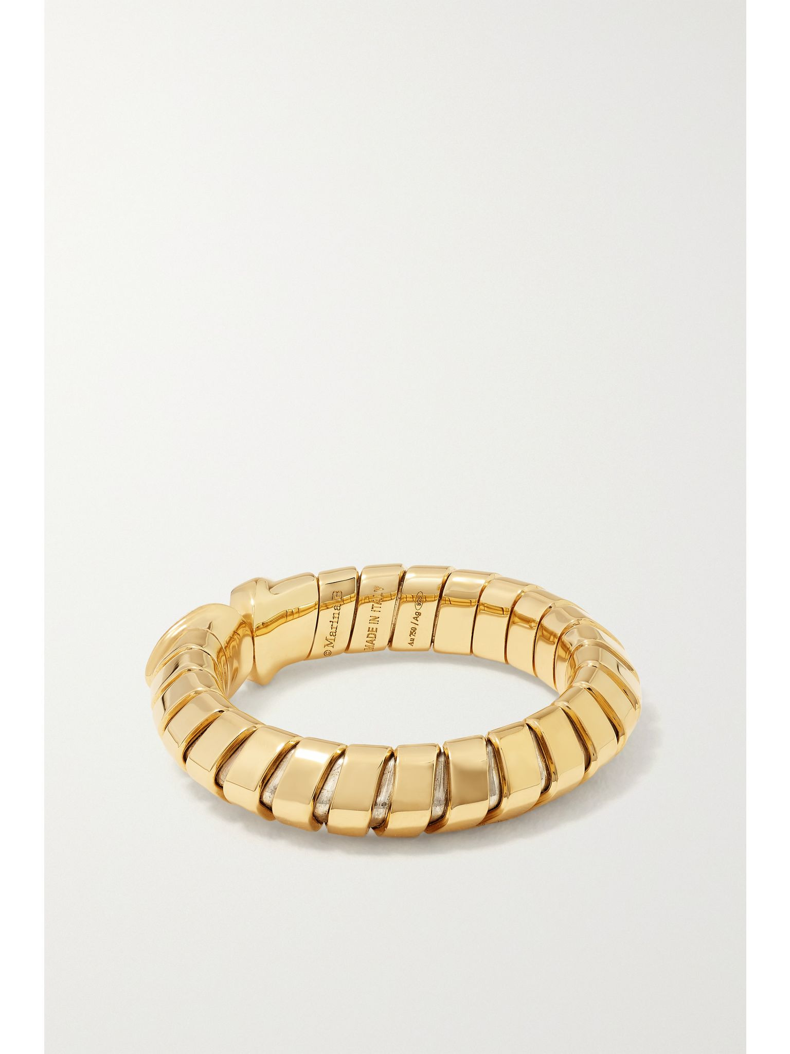 Trisolina 18-karat gold, silver and diamond ring Gold - 3