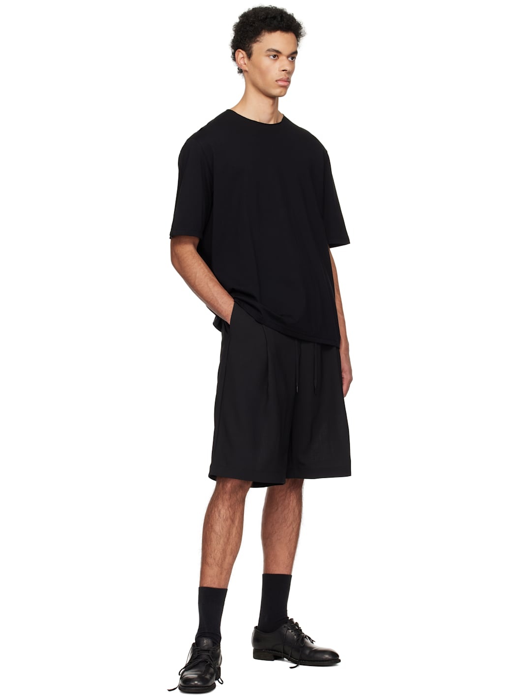 Black Paneled T-shirt - 4