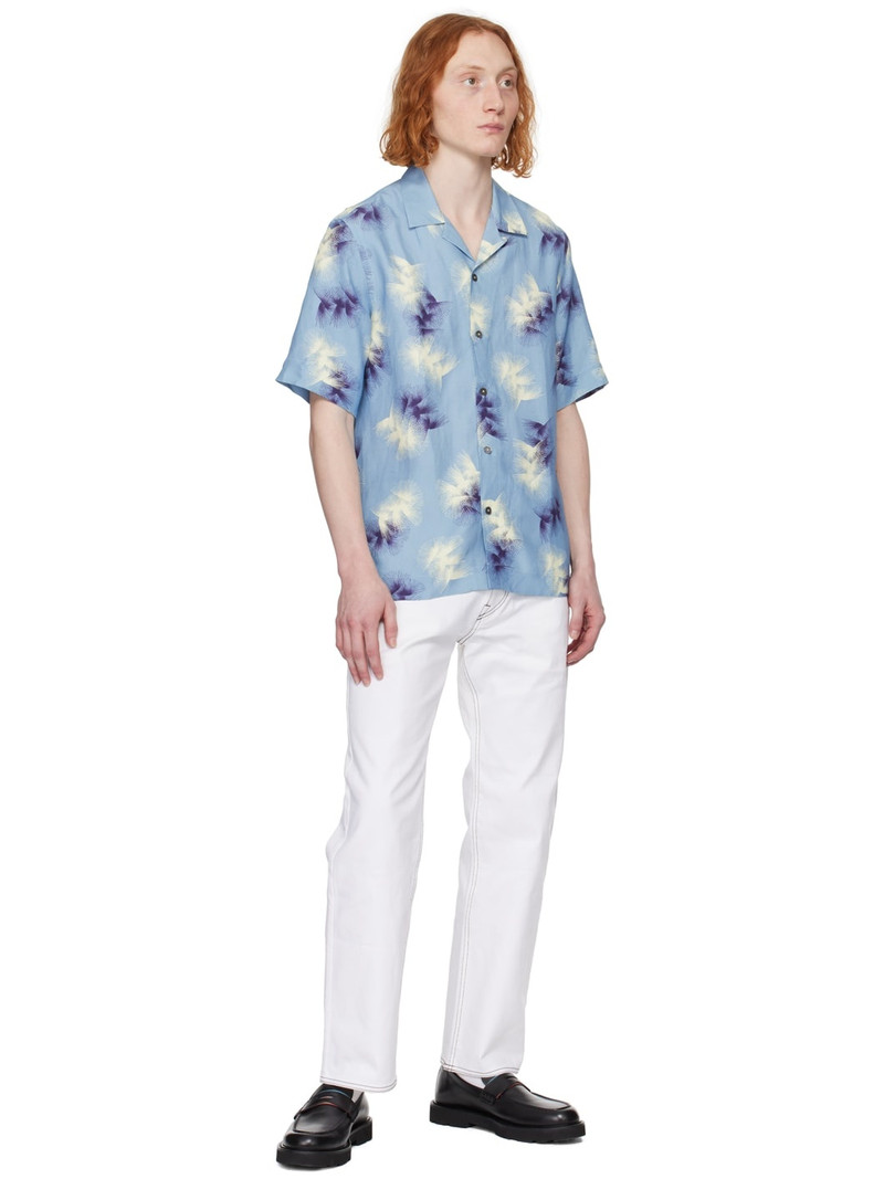 Paul Smith Blue Printed Shirt outlook