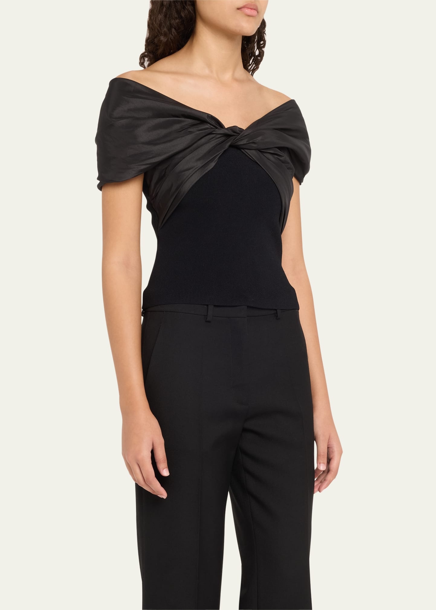 Celiana Combo Off-The-Shoulder Top - 4