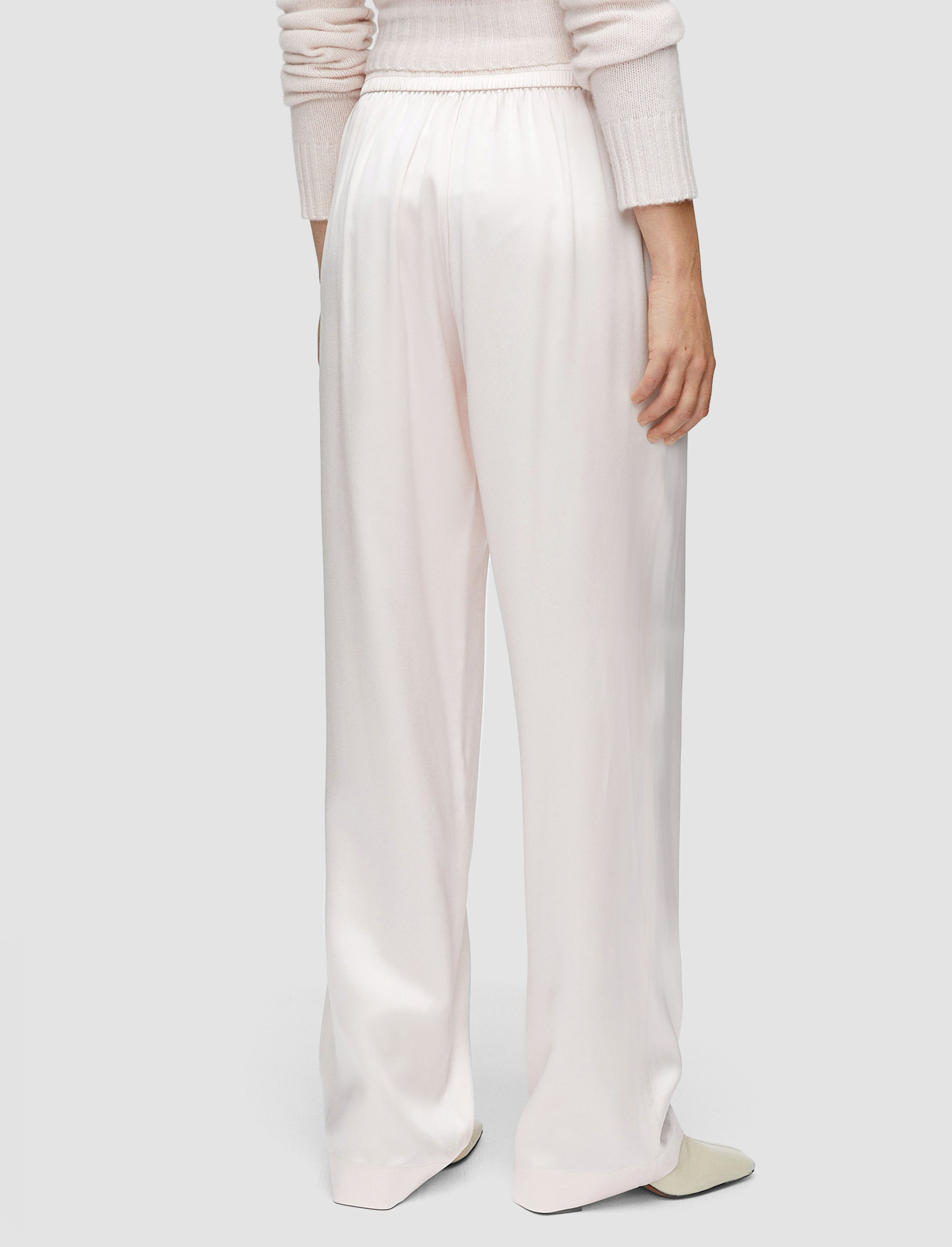 Sahel Silk Satin Trousers - 2