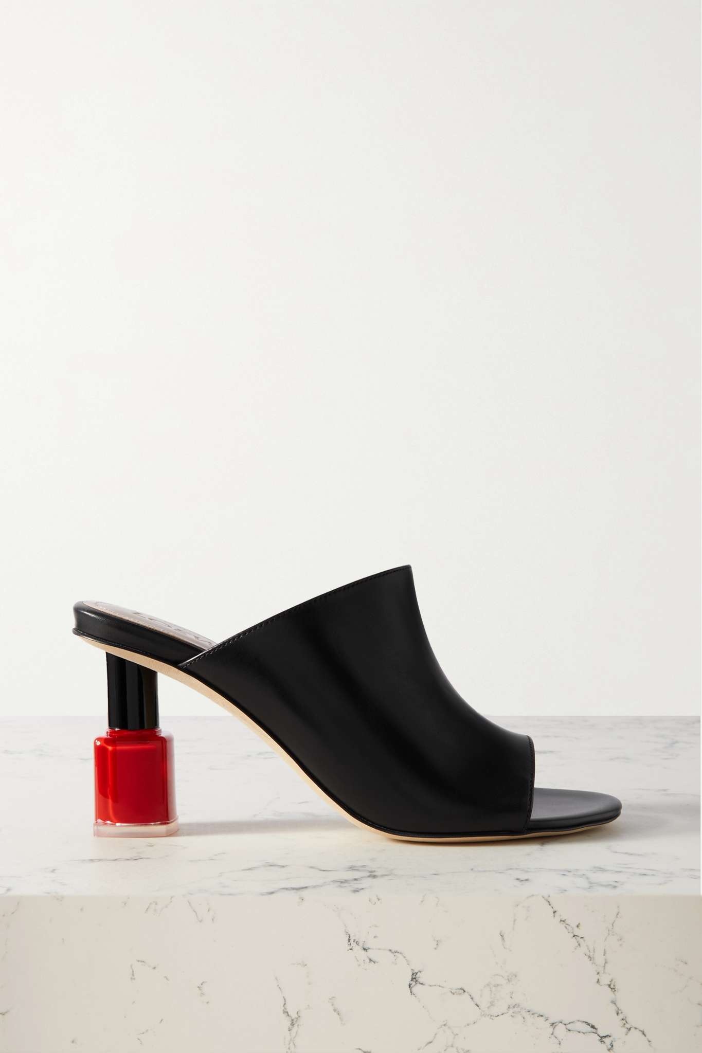 Nail Polish leather mules - 1