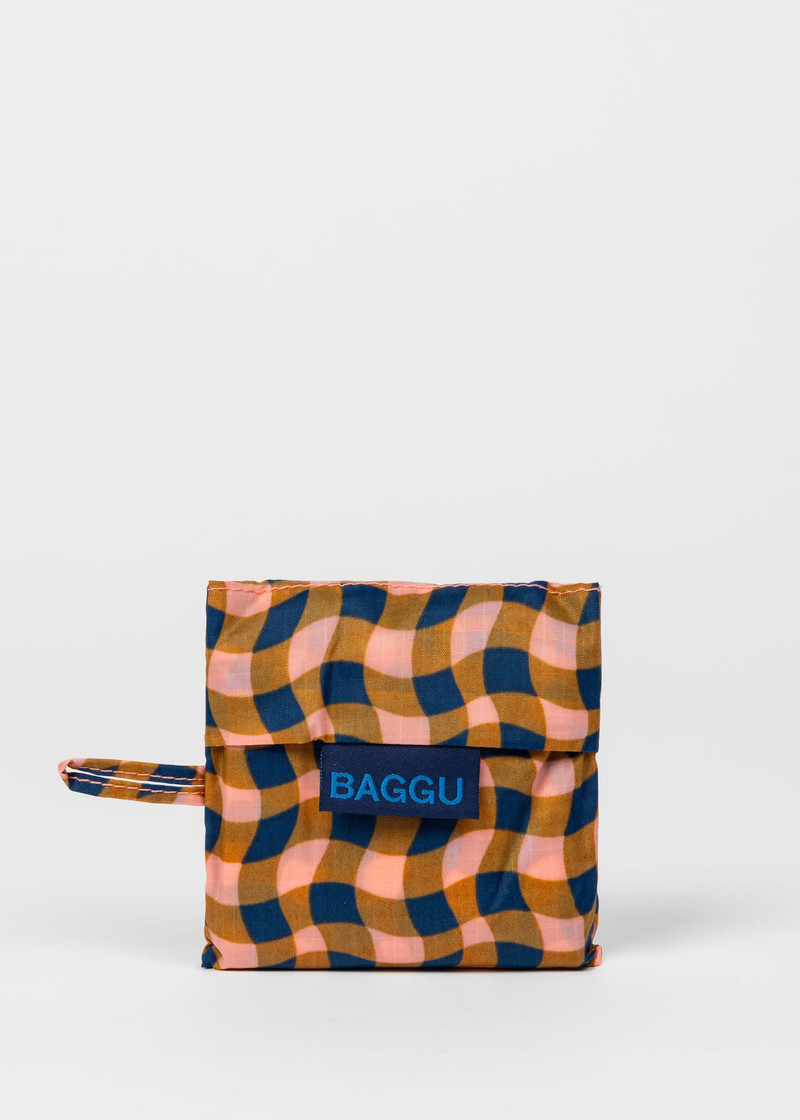 BAGGU Peach Wavy Gingham Baby Reusable Bag 3