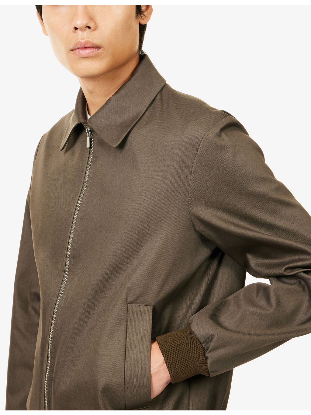Olivo Classic-Collar Cotton Jacket - 5