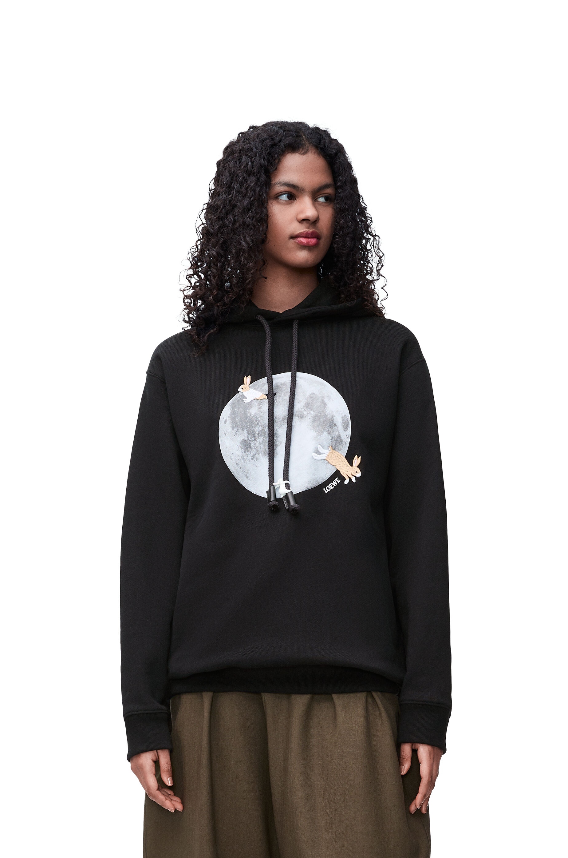 Relaxed fit hoodie in cotton - 3