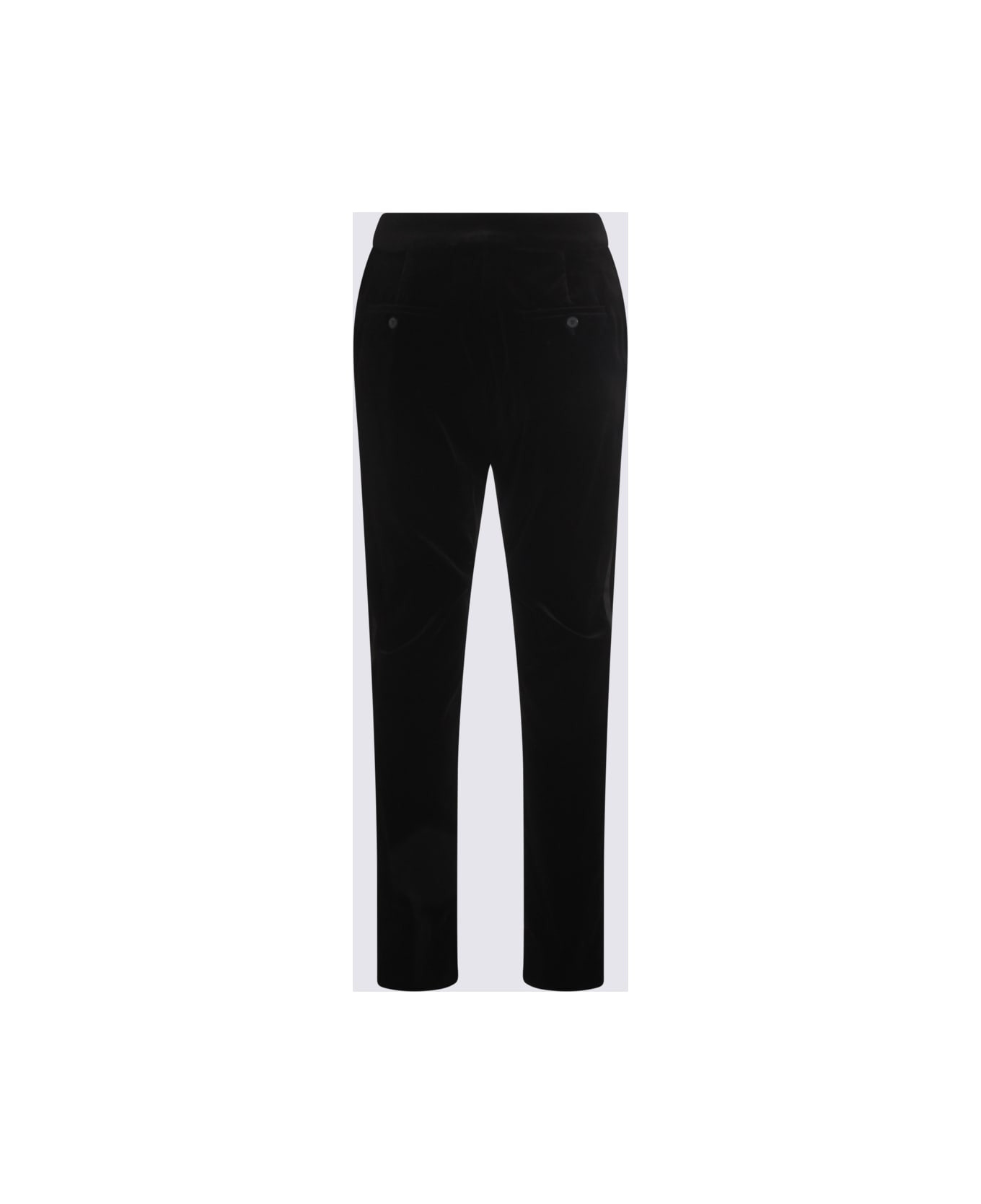 Black Cotton Pants - 2