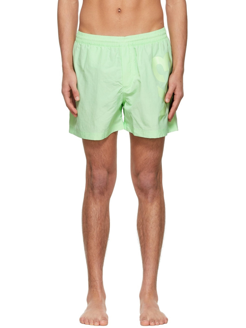 Green Recycled Nylon Swim Shorts 1