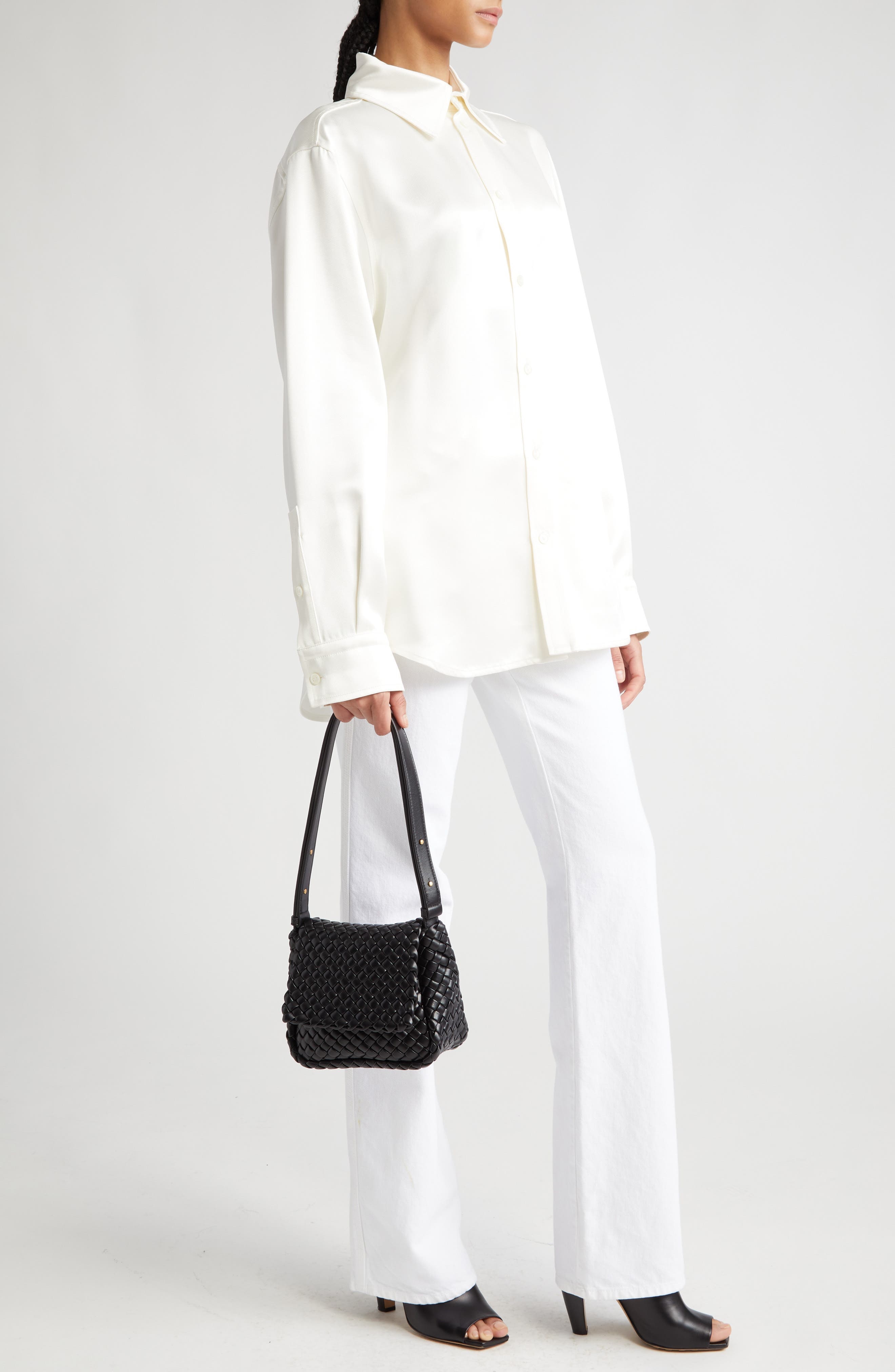 Mini Cobble Padded Intrecciato Leather Shoulder Bag - 2