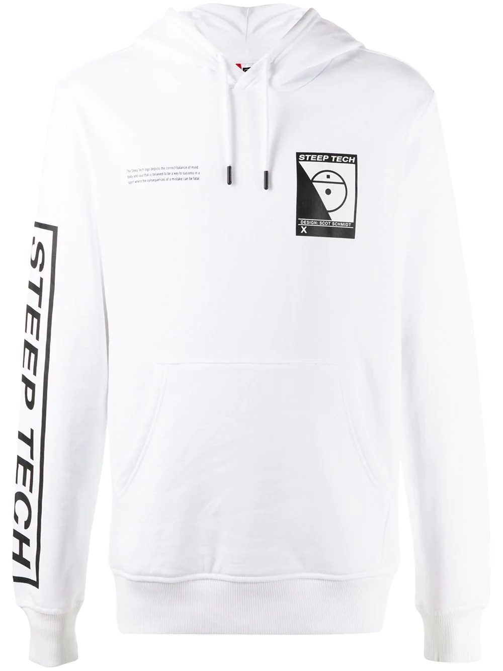 logo print hoodie  - 1