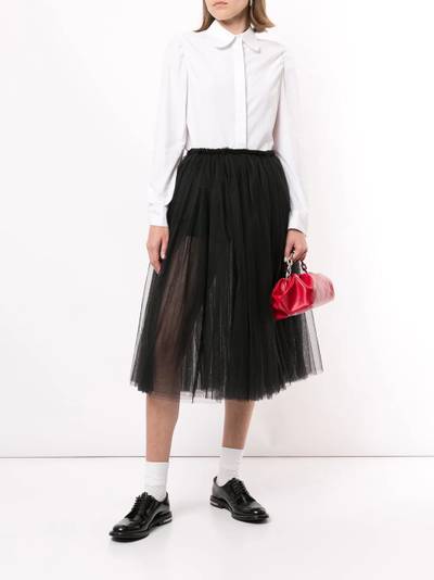 Comme des Garçons Comme des Garçons high-waisted pleated tulle skirt outlook