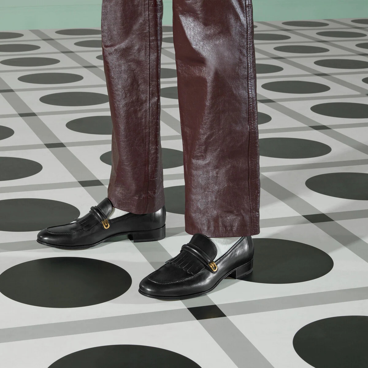 Men's loafer with mirrored G - 3