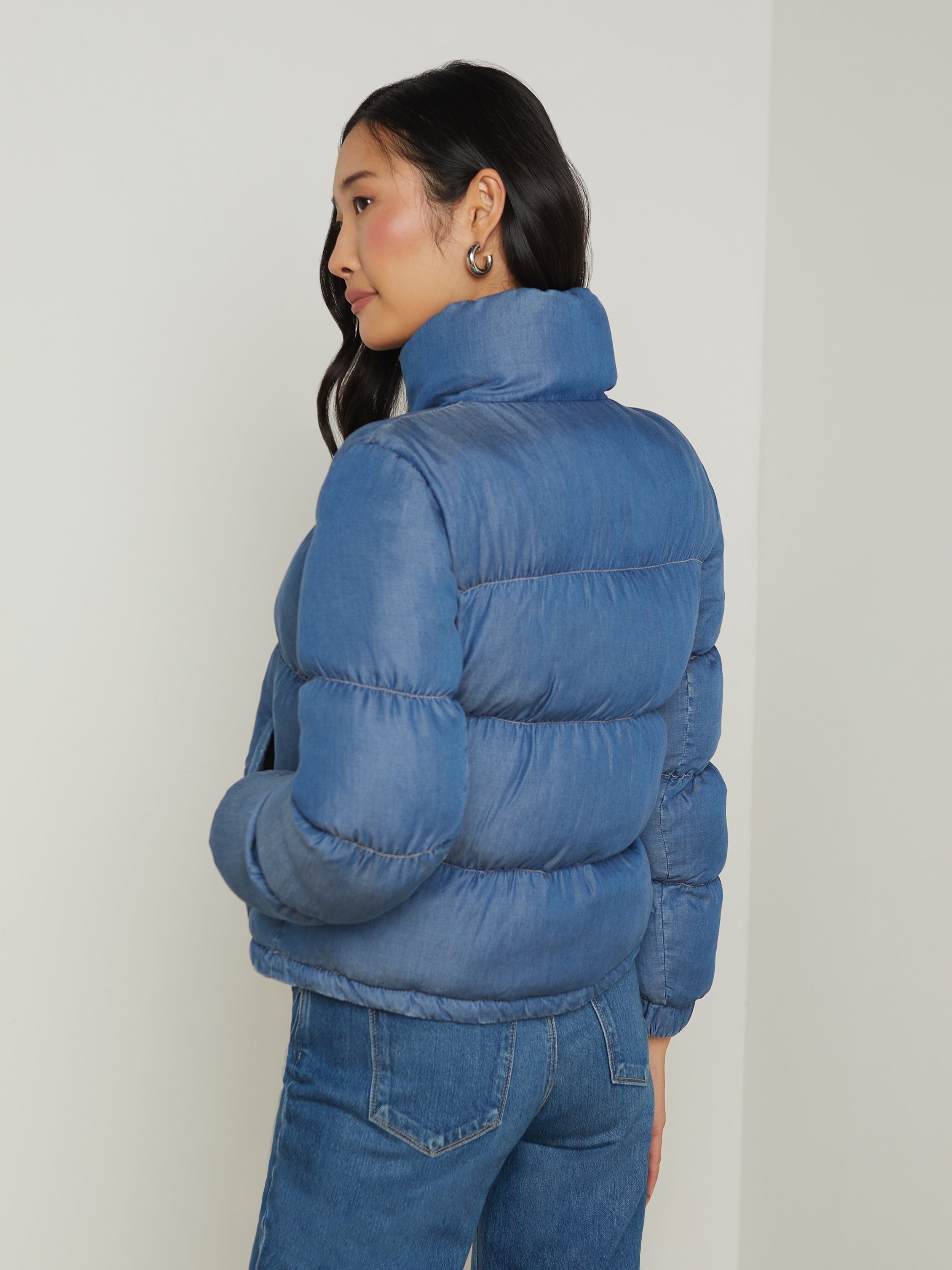 Stowe Denim Down Puffer Jacket - 6