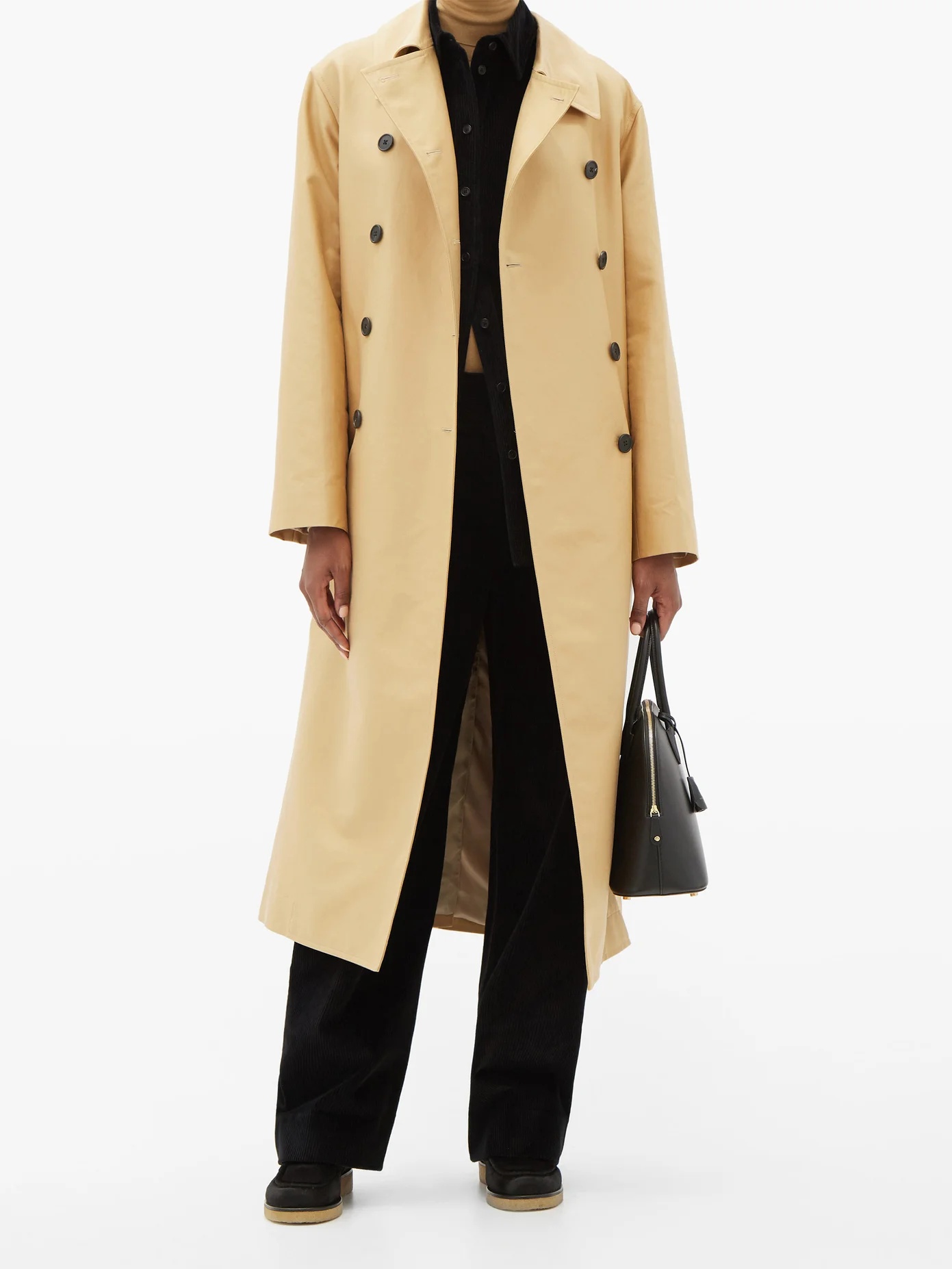 Philpa double-breasted cotton-blend trench coat - 2