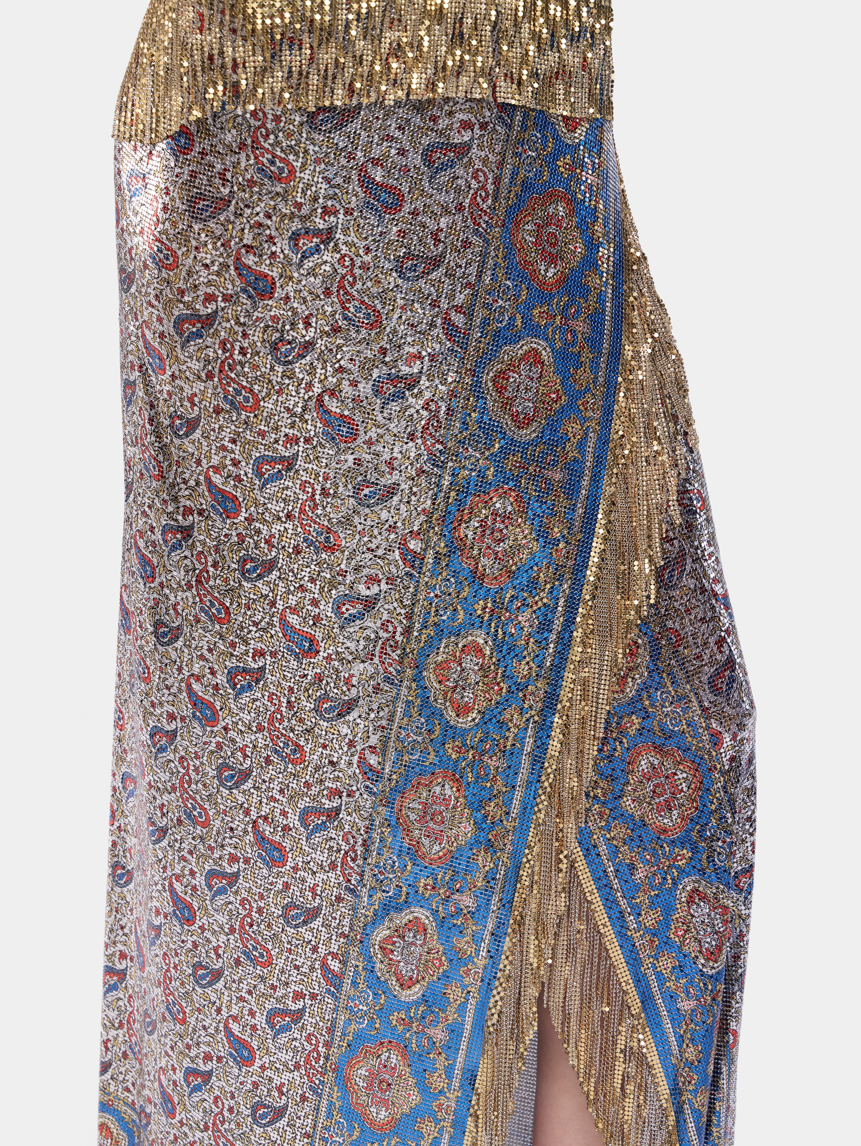 LONG SKIRT IN PRINTED MESH - 5