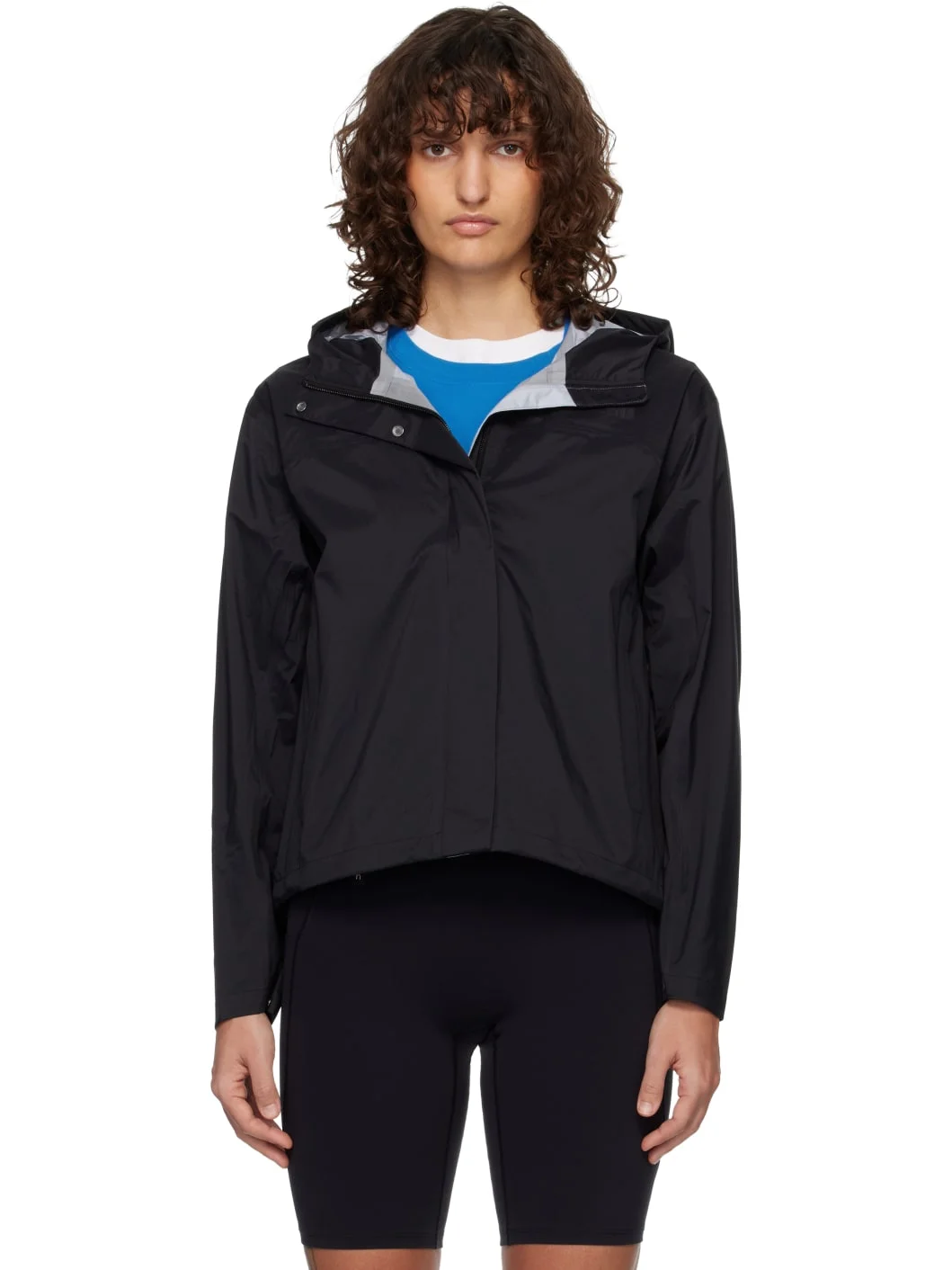 Black Voyage Rain 3L Hooded Rain Jacket - 1
