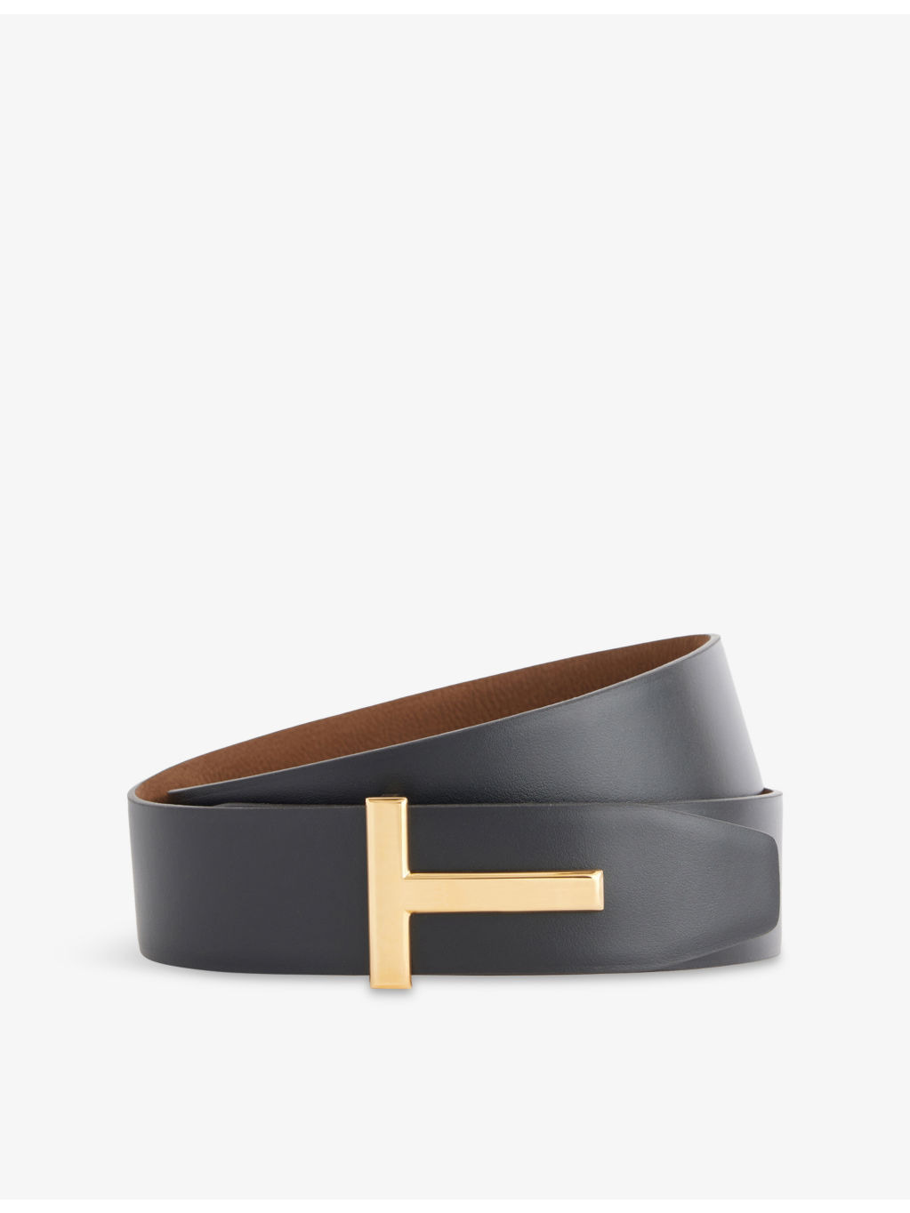 Reversible T Leather Belt - 3