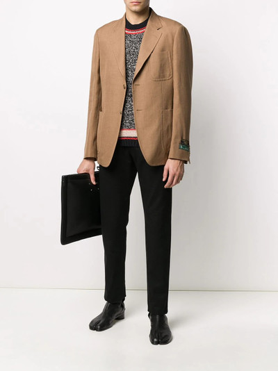 GUCCI single-breasted plain blazer outlook