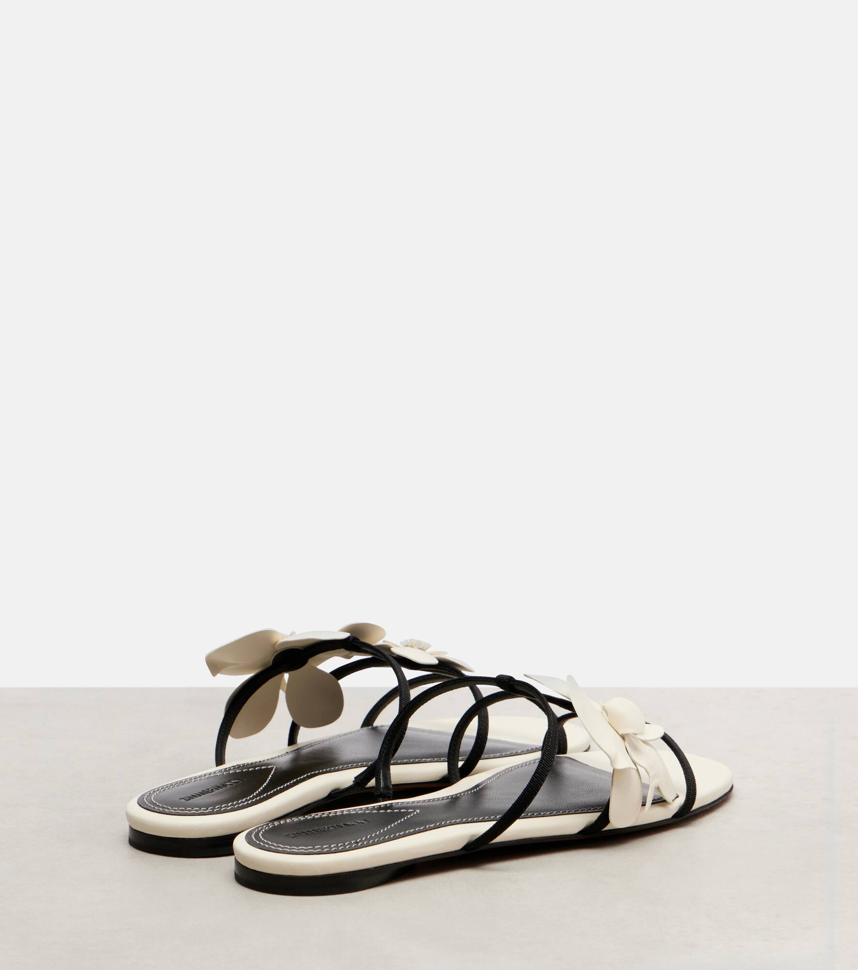 Orchid leather sandals - 2
