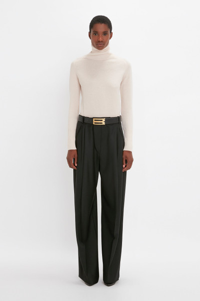 Victoria Beckham Polo Neck Jumper In Ivory outlook