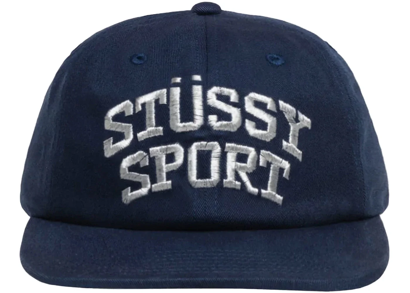 Stussy Mid Depth Sport Snapback Navy/Metallic - 1