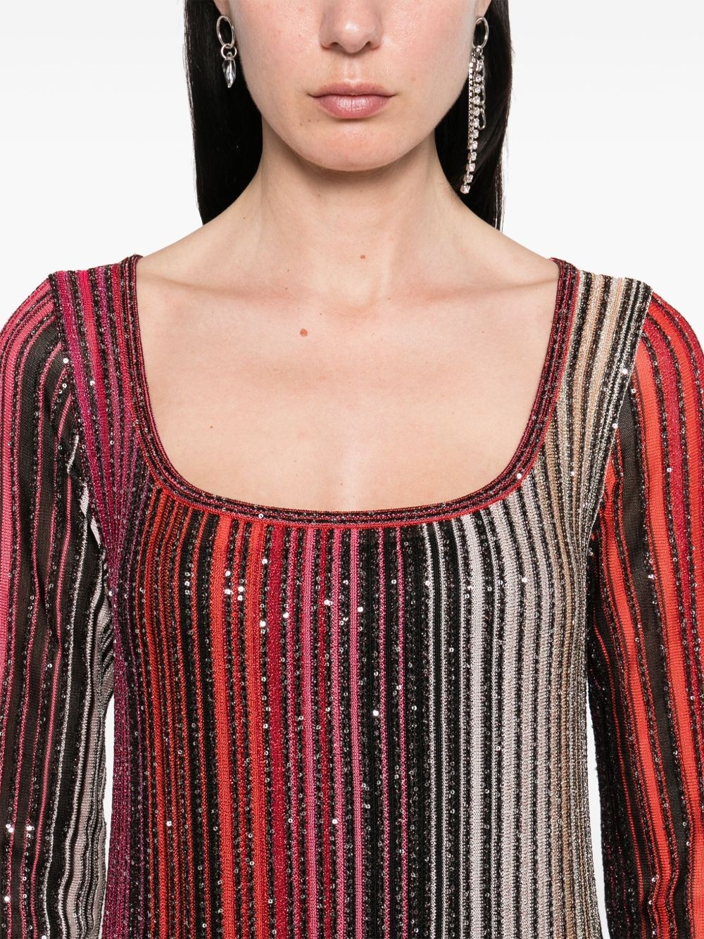 striped maxi dress - 5