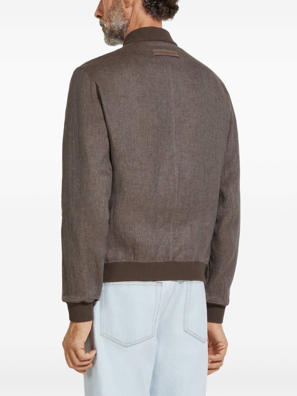 Oasi Lino bomber jacket - 4