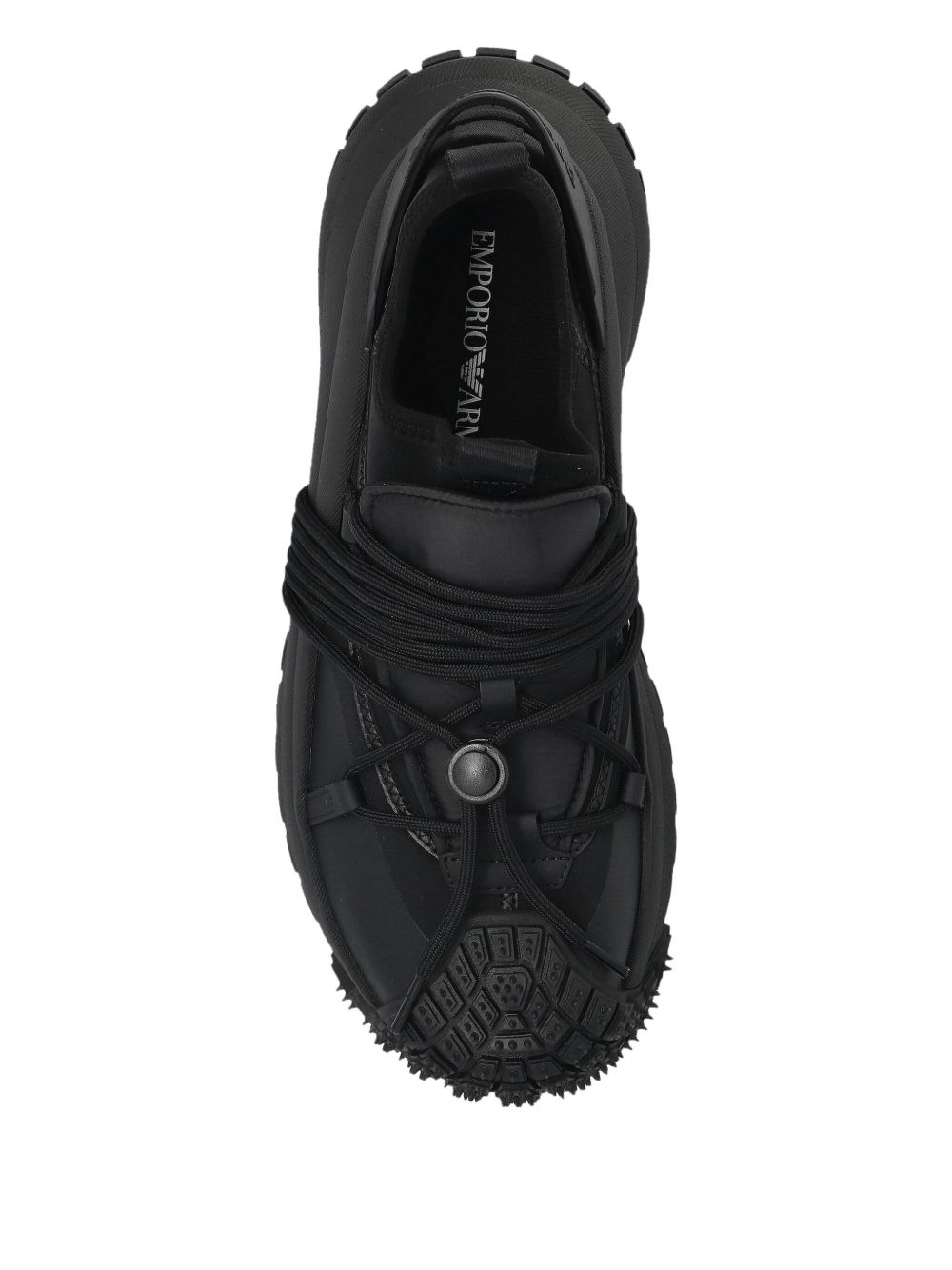 lace-up studded sneakers - 3