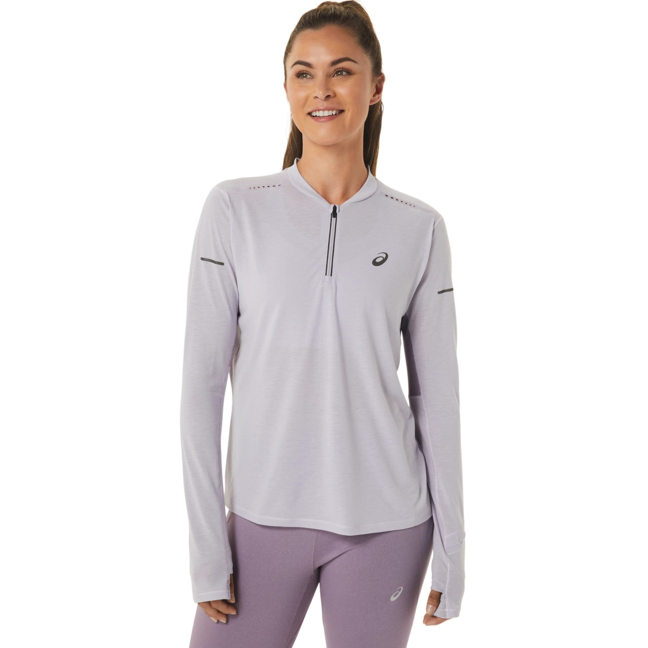 WOMEN'S METARUN 1/2 ZIP LONG SLEEVE TOP - 1