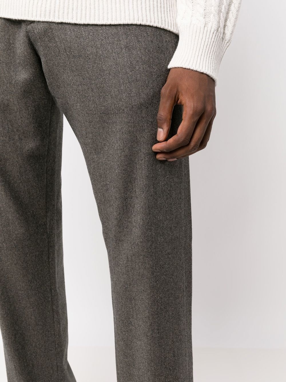 straight-leg tailored trousers - 5