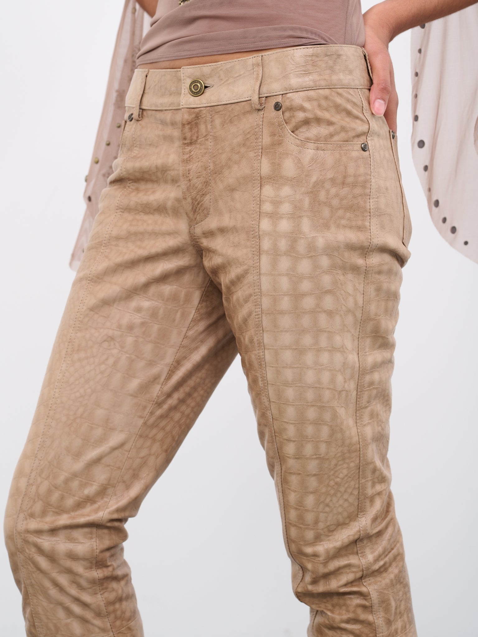 Bell Bottom Croc Pants - 4