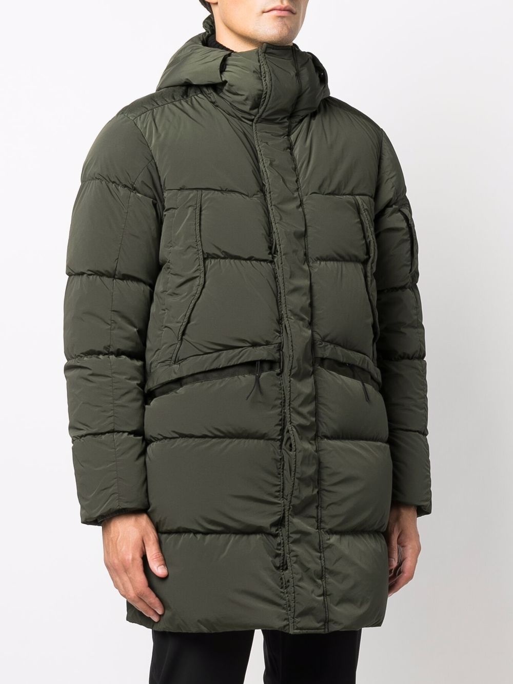 mid-length padded coat - 3