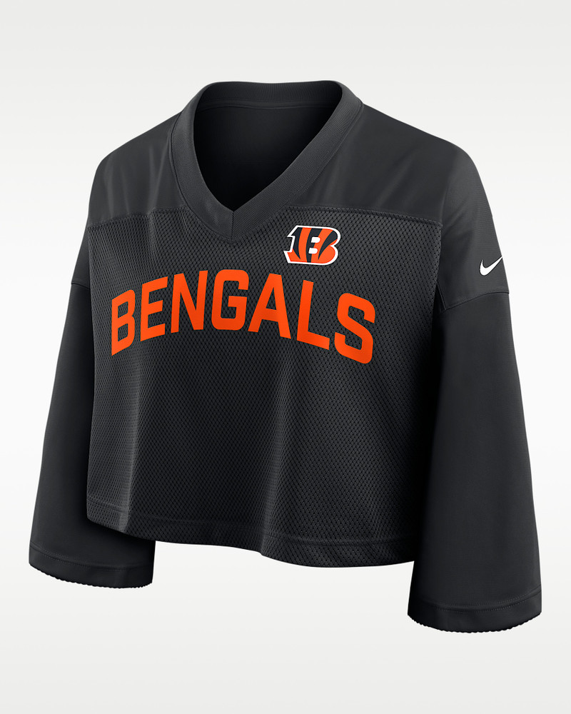 Cincinnati Bengals Wide Receiver Jersey Fashion Women's Nike Dri-FIT NFL Cropped Top 1