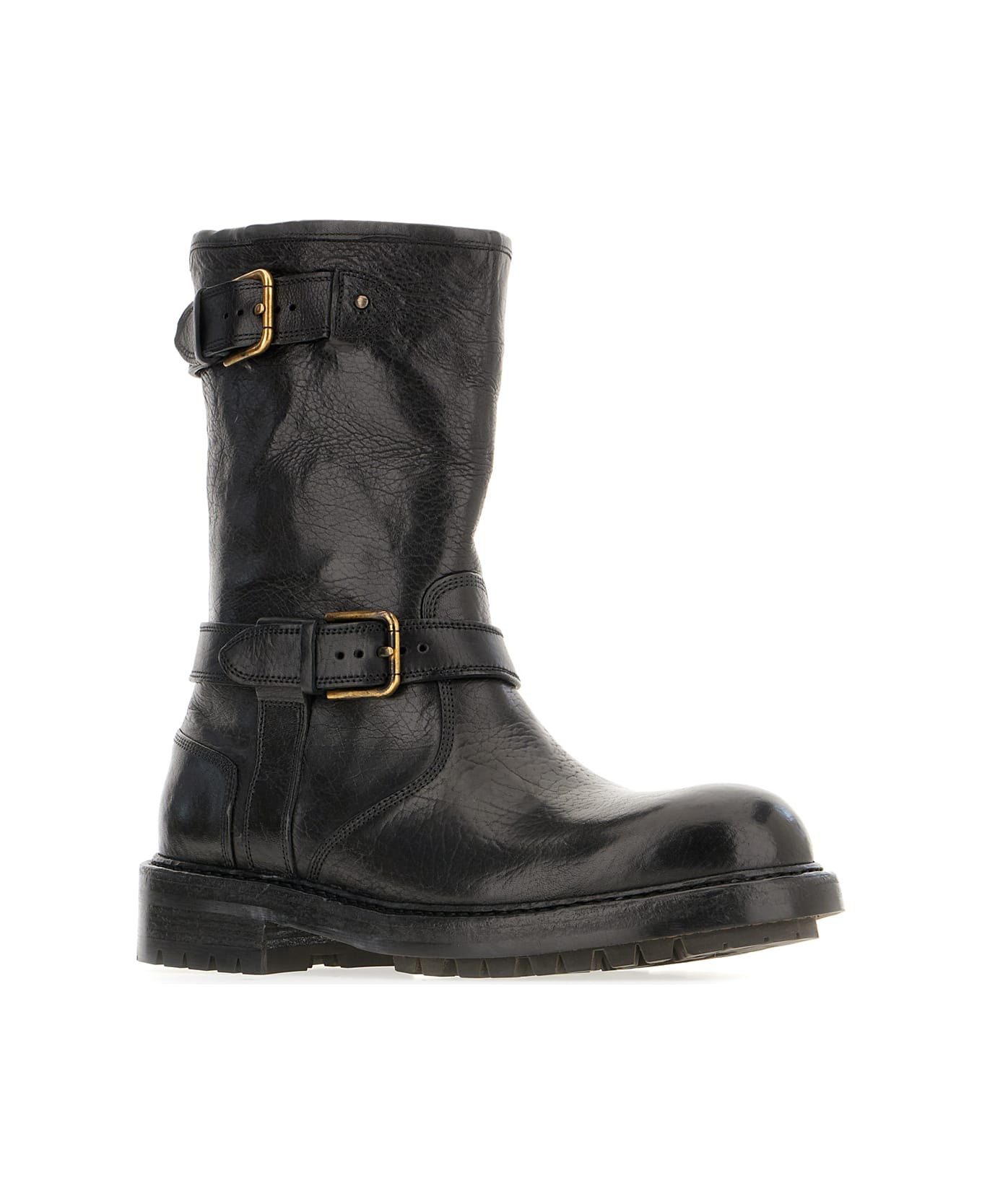 Black Leather Boots - 2