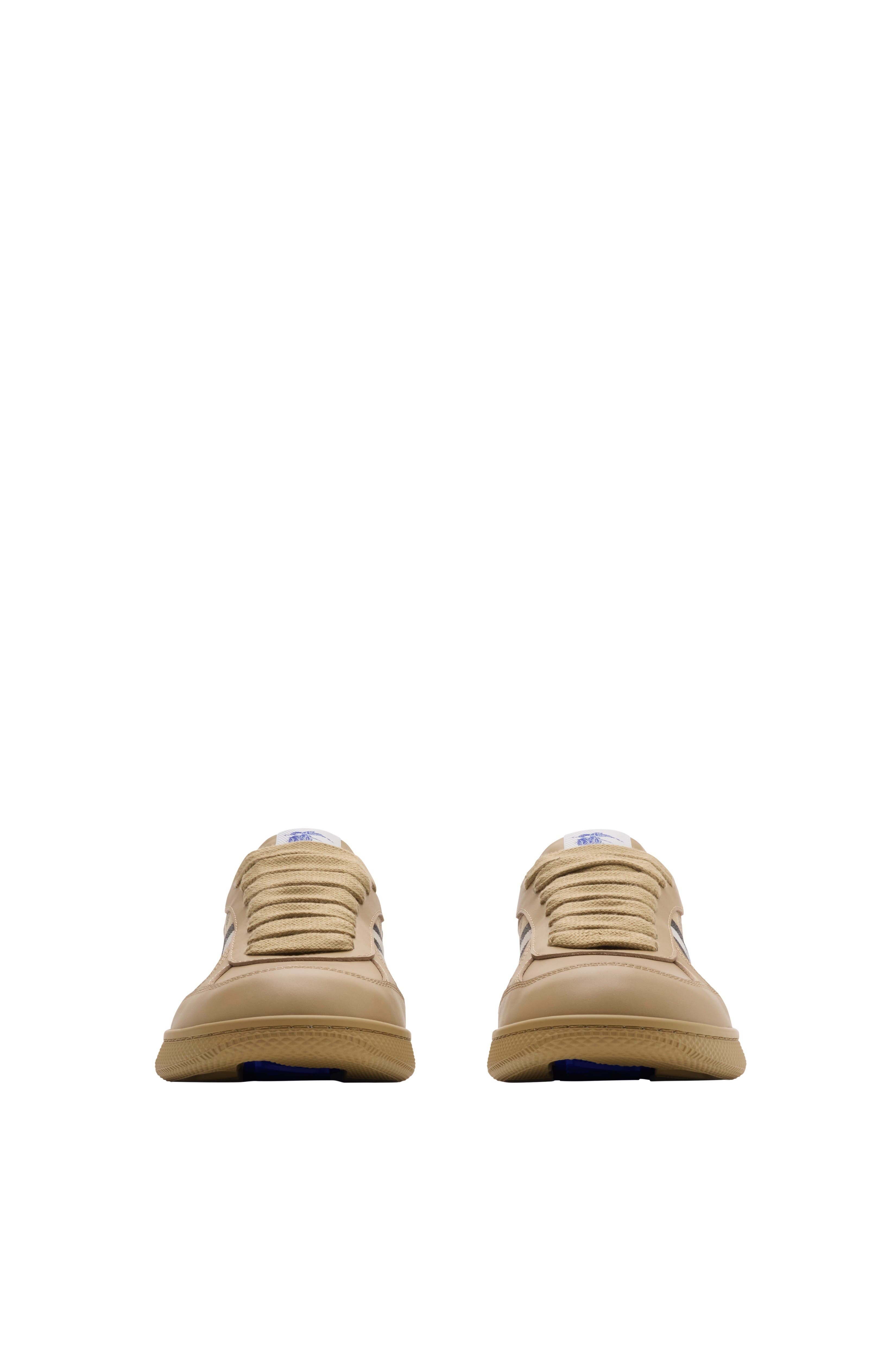 burberry Leather and Check Terrace Sneakers in Sand/sand at Nordstrom - 3