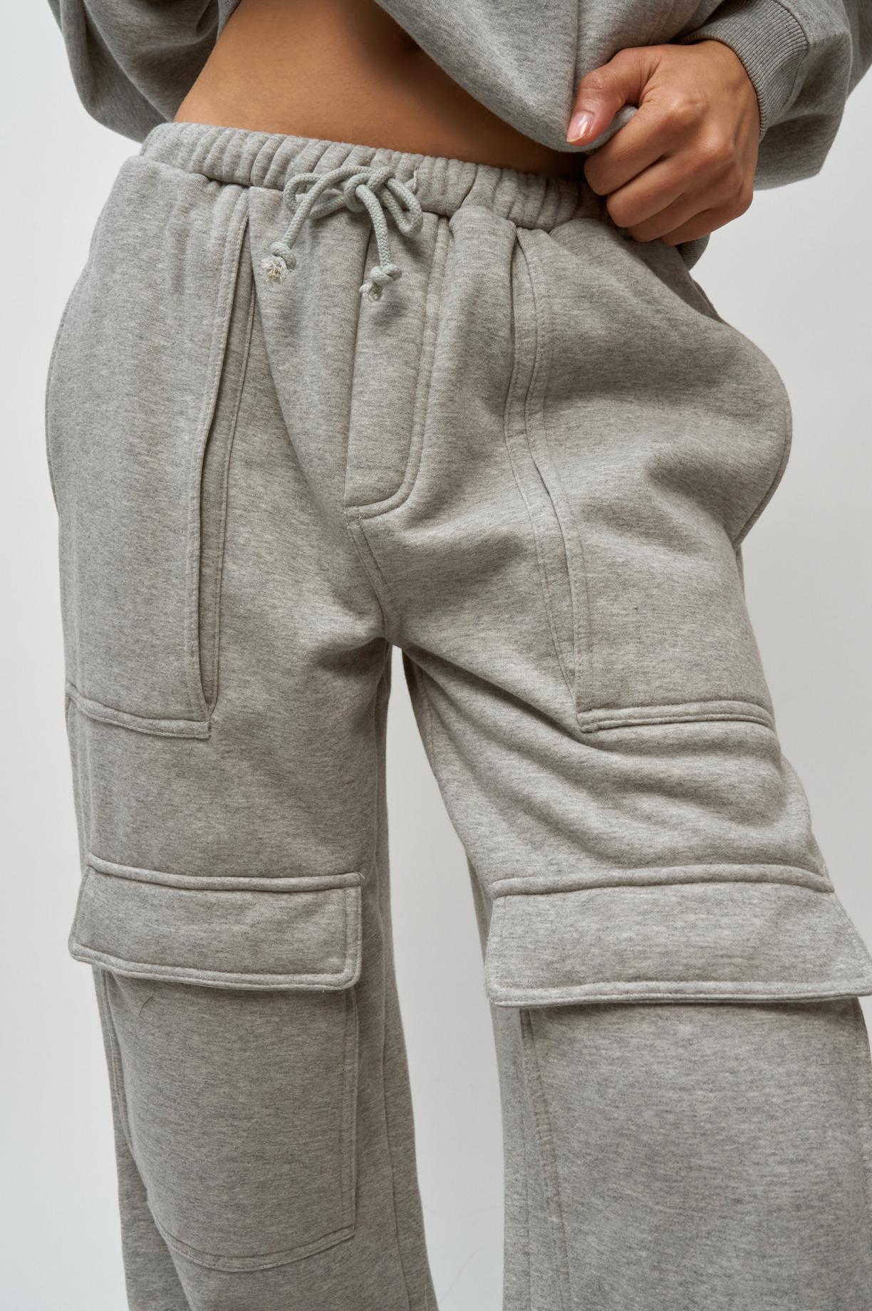 FLEECE CARGO SWEATPANT - 1