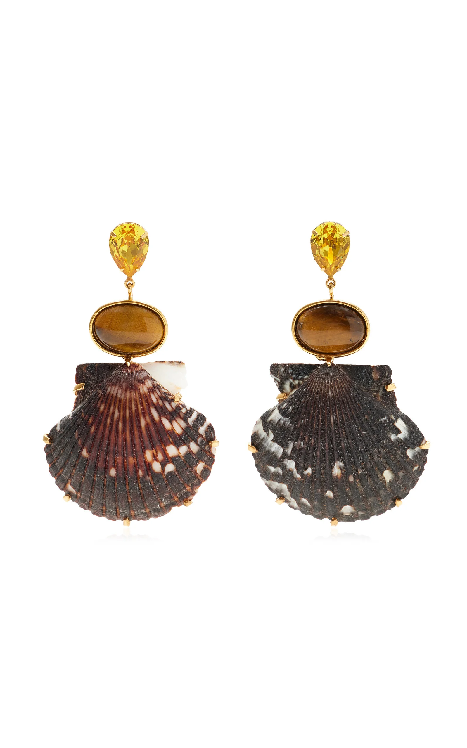 Augustine Gold-Plated Brass Multi-Stone Earrings multi - 1