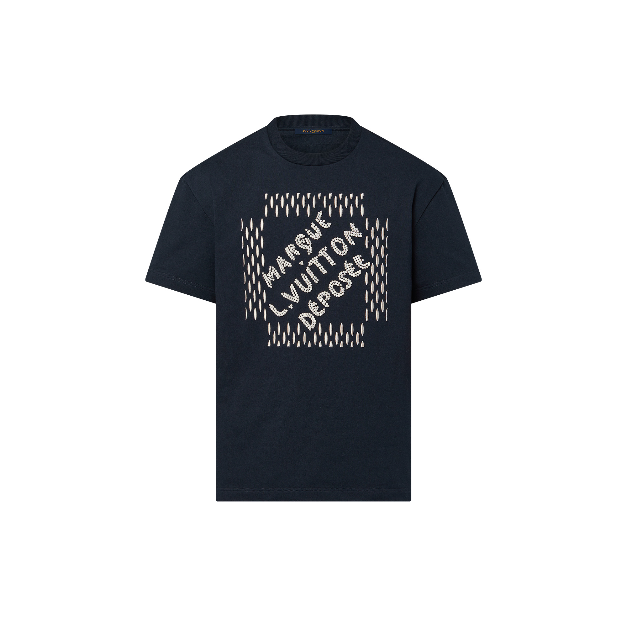 Embroidered Signature Cotton T-Shirt - 1