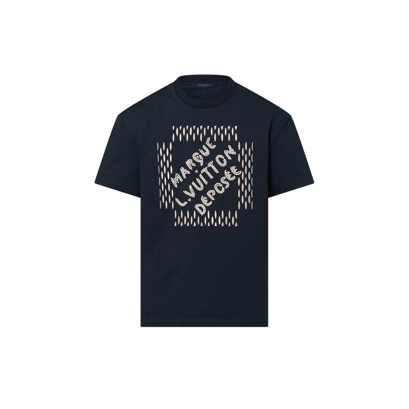 Embroidered Signature Cotton T-Shirt 1