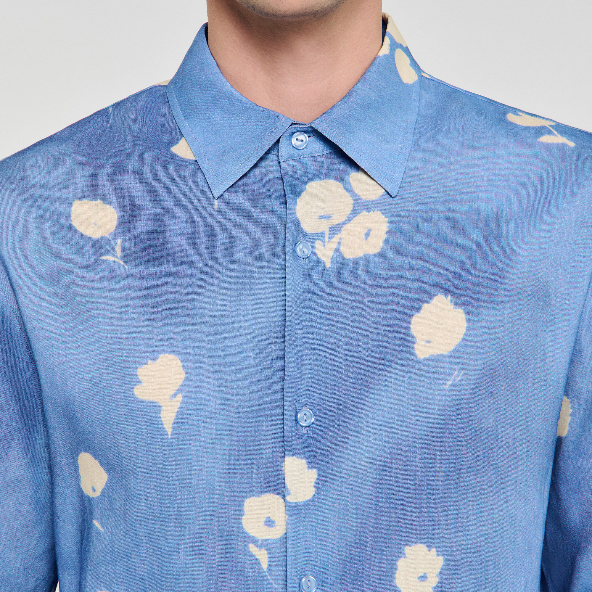 FLORAL MOTIF SHIRT - 3