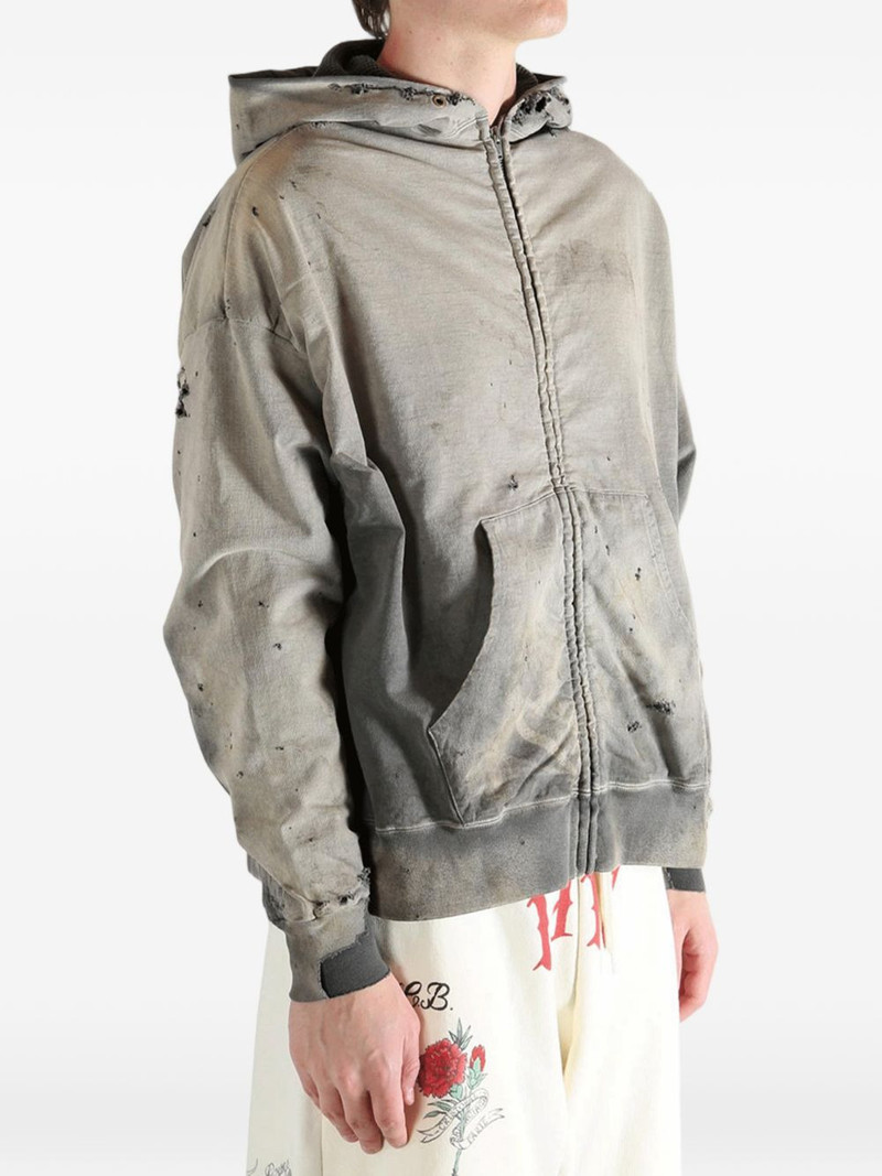 distressed-finish hoodie 3